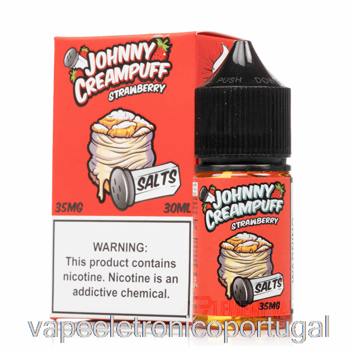 Vape Eletrônico Morango - Johnny Creampuff Salts - 30ml 35mg